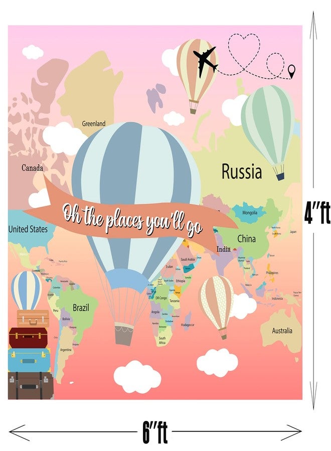 ثيم ماي بارتي خلفية حفلة عيد ميلاد "أعلى وأعلى" - خلفية هوائية ساخنة للتصوير الفوتوغرافي، لافتة، ديكور طاولة كعكة، ديكور منزلي، خلفية كشك تصوير (7 أقدام × 5 أقدام) - Image 3